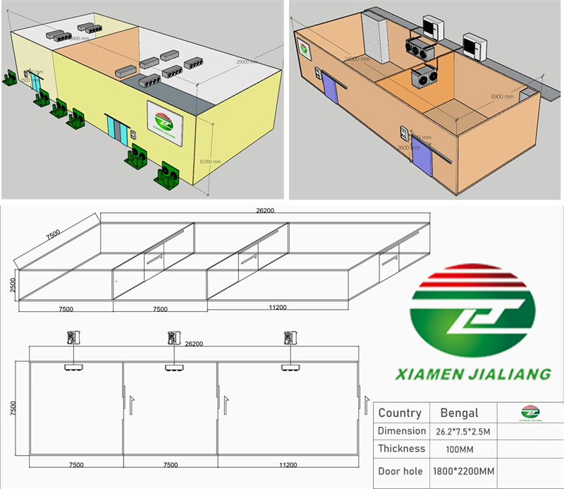 cold room for fruits and vegetables