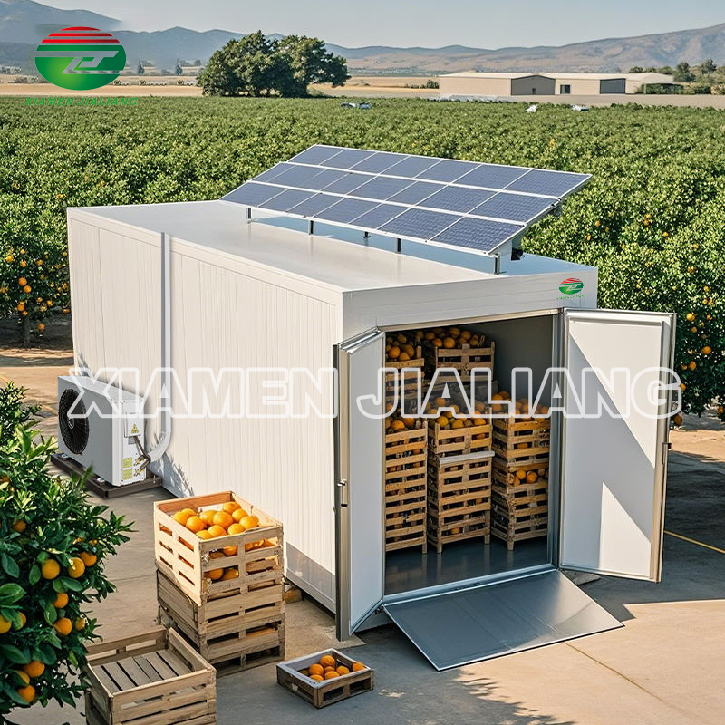 cold room with solar panel
