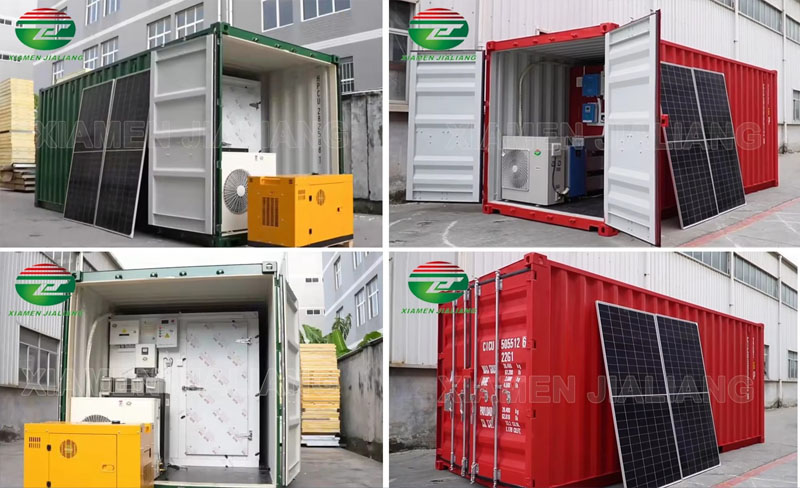 solar power cold room container