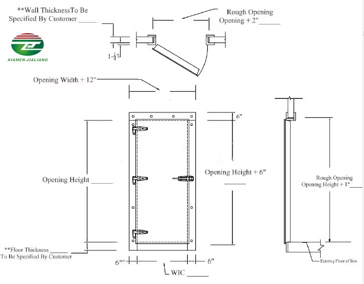 cold room swing door