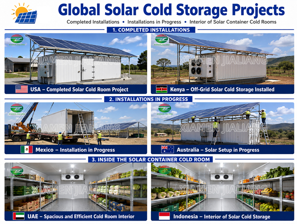 cold room container with solar